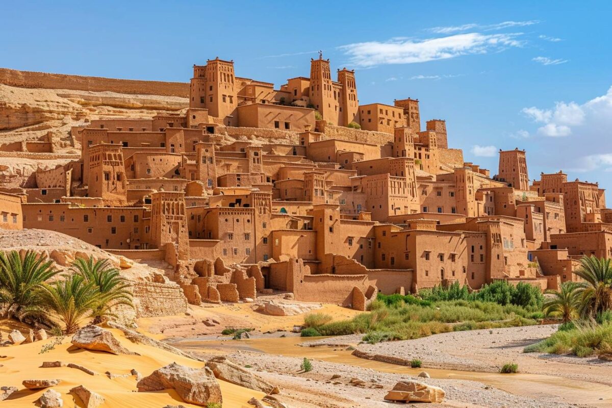 The magic ait ben haddou village in Morocco